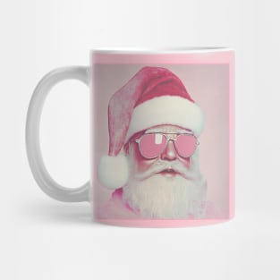 Retro vintage pink Santa Claus Mug